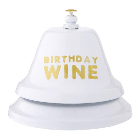 Bar Bell - Birthday Wine: Metal / 3.5" x 3.25" H