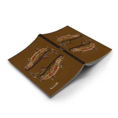 Cuaderno clásico Trout Kraft con tapa plana