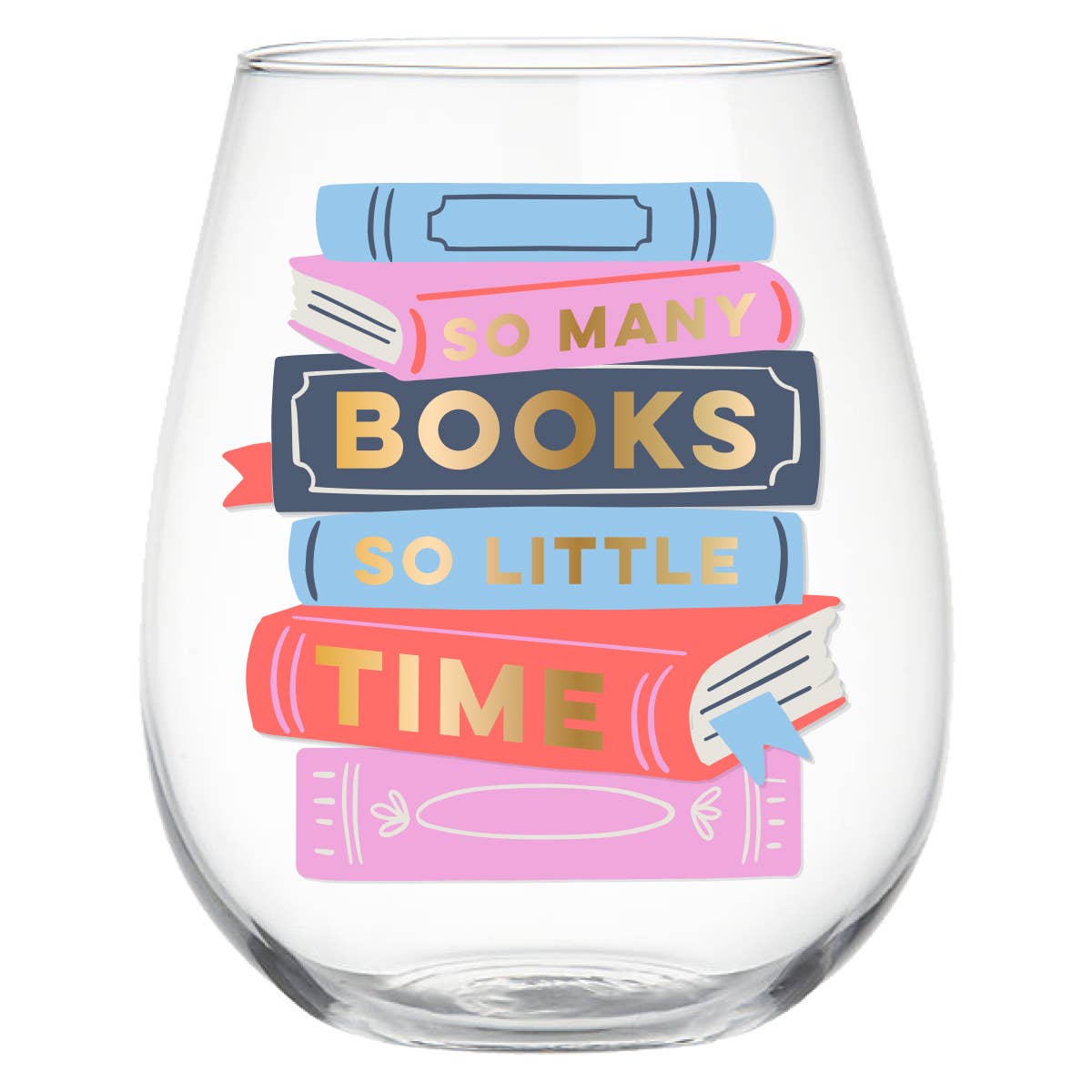 Copa de vino sin tallo | Tantos libros