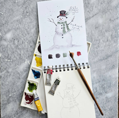Watercolor Workbook, Spiral Bound 12 Months of Watercolor