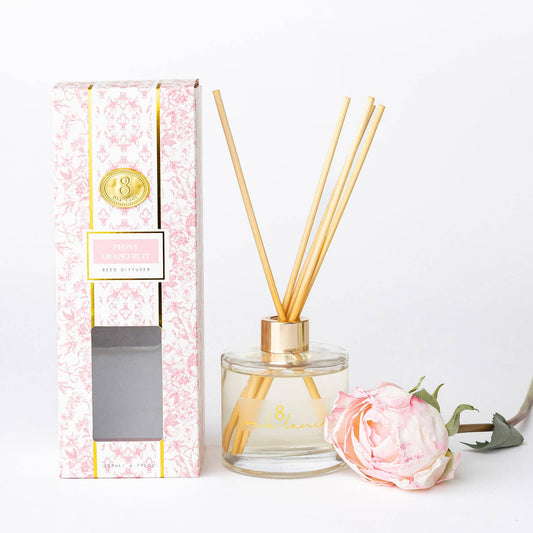 8 Oak Lane - Peony Grapefruit Reed Diffuser