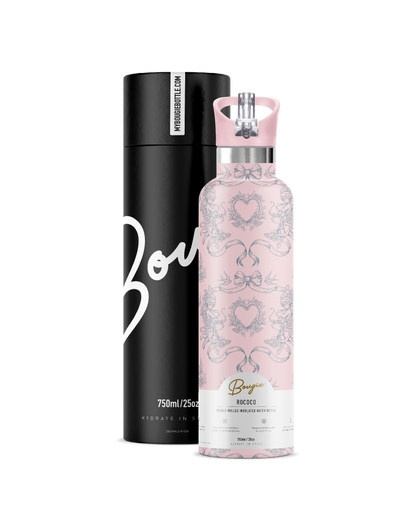 Rococo – Romantic Floral Insulated Water Bottle | 25oz