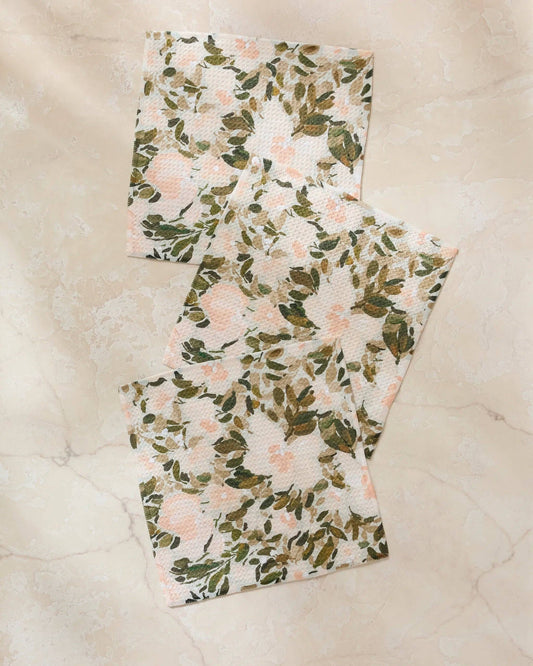 Painted Blossoms Dishcloth Set