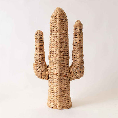 Cactus Figure Woven Water Hyacinth, Lg (Pk/02)