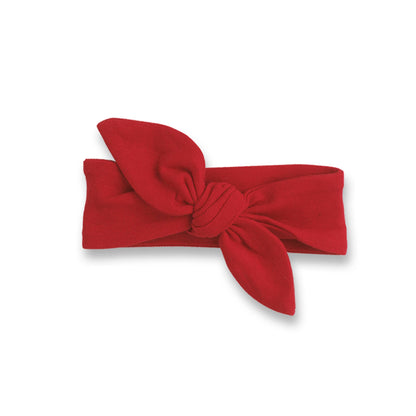 Baby Girl's Red & Blue Cotton Headbands: Indigo Blue
