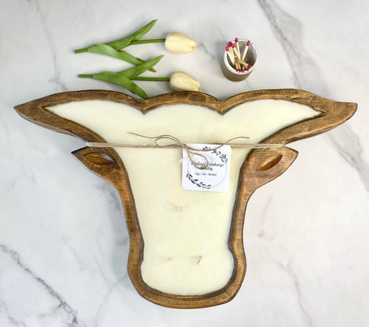 Longhorn Wooden Dough Bowl