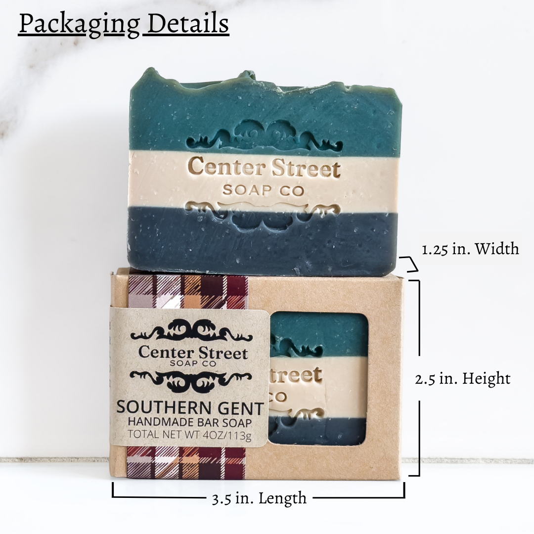 Southern Gent Vegan Handmade Bar Soap For Men - 4oz