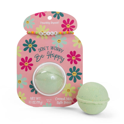 Friendship Bracelet Bath Bomb - Be Happy | Forever Young Collection