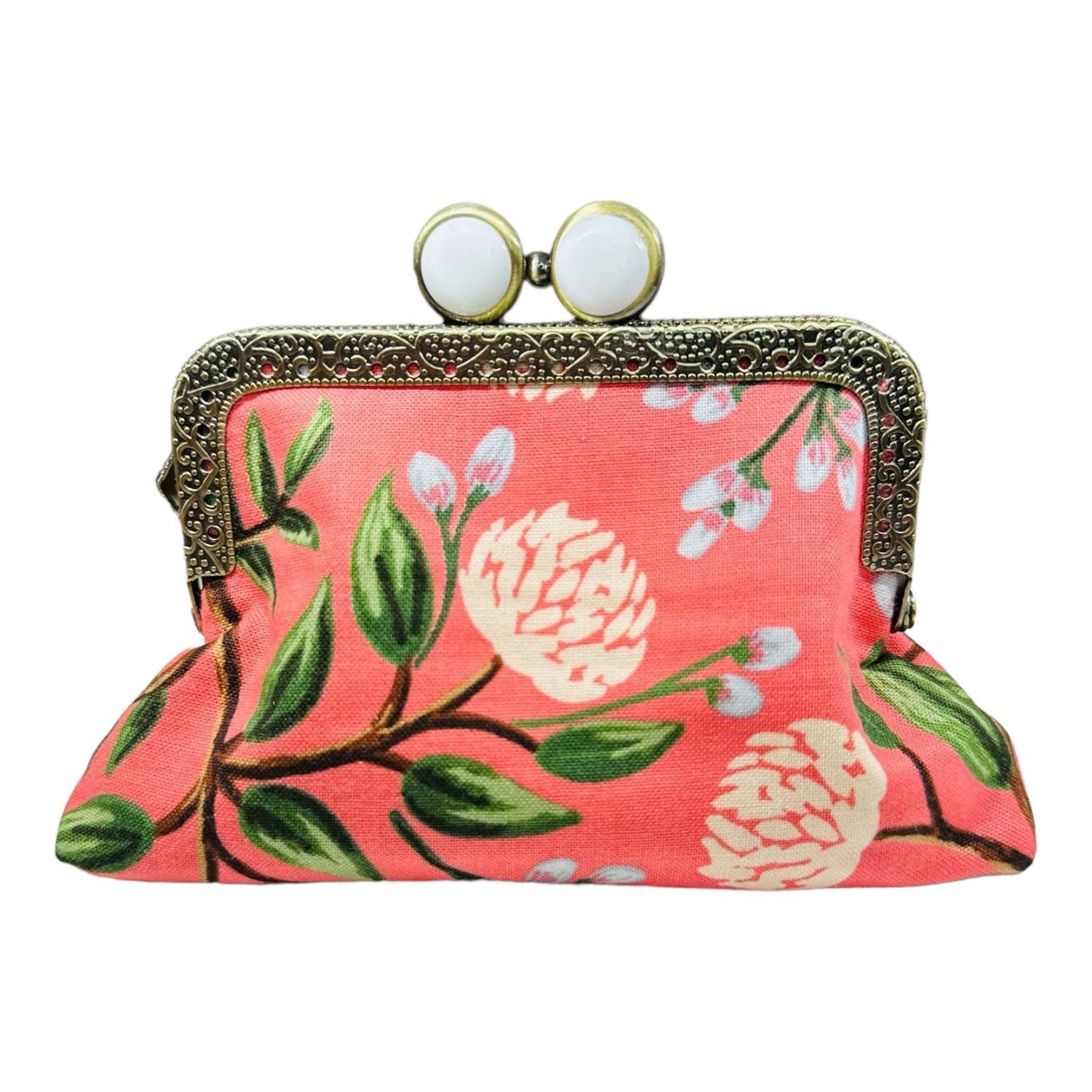 Kiki & Syds ON THE GO Credit Card Clutch - PEONY Sorbet 