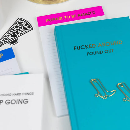Chez Gagné - Prepare To Be Amazed - Lined Notepad - Bright Magenta - 65 perforated pages - 5x8