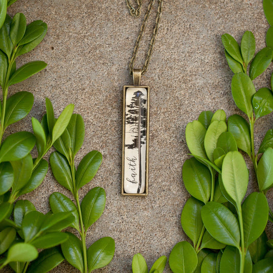 Faith Tree necklace Inspirational Jewelry for Christian shop