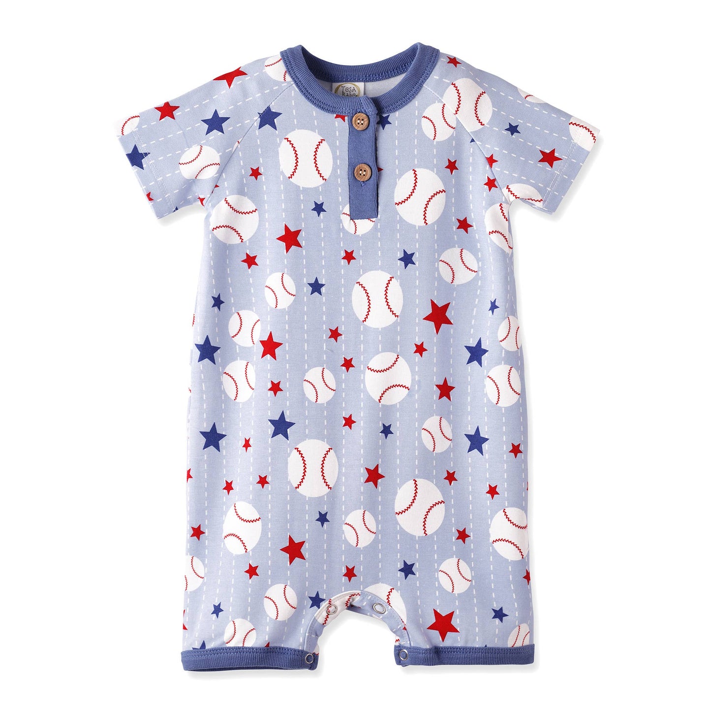 Grand Slam Baseball Bamboo Shorty Romper