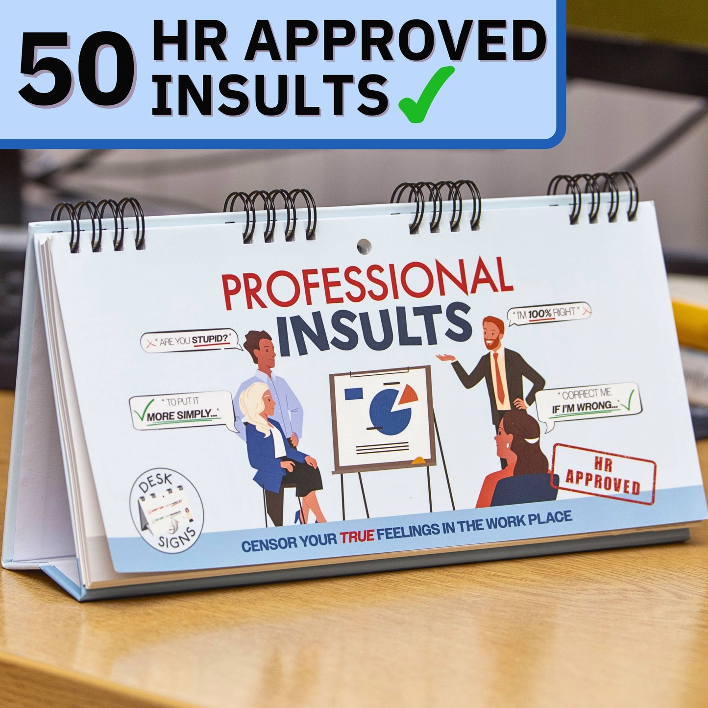 Professional Insults Gag Flip Book - Novelty Gifts