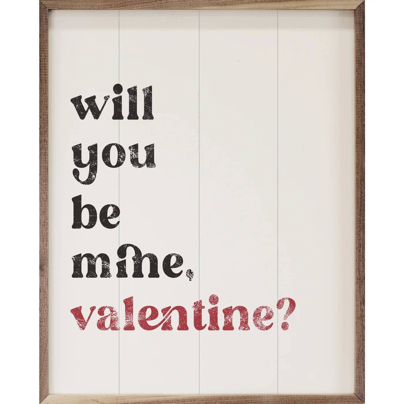 Will You Be Mine Valentine White