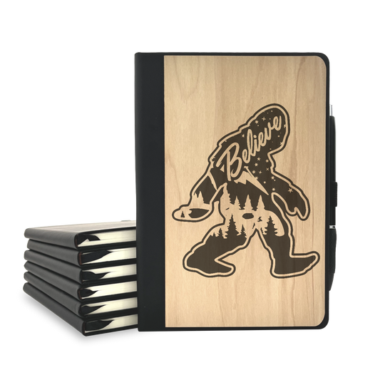 Big Foot- Wood Cover Journal