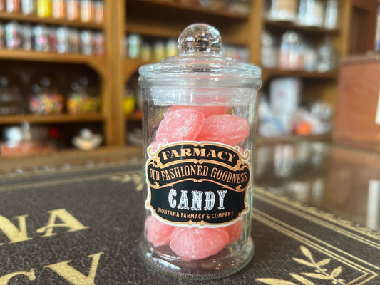 Apothecary Jar Old Fashioned Watermelon Hard Candy