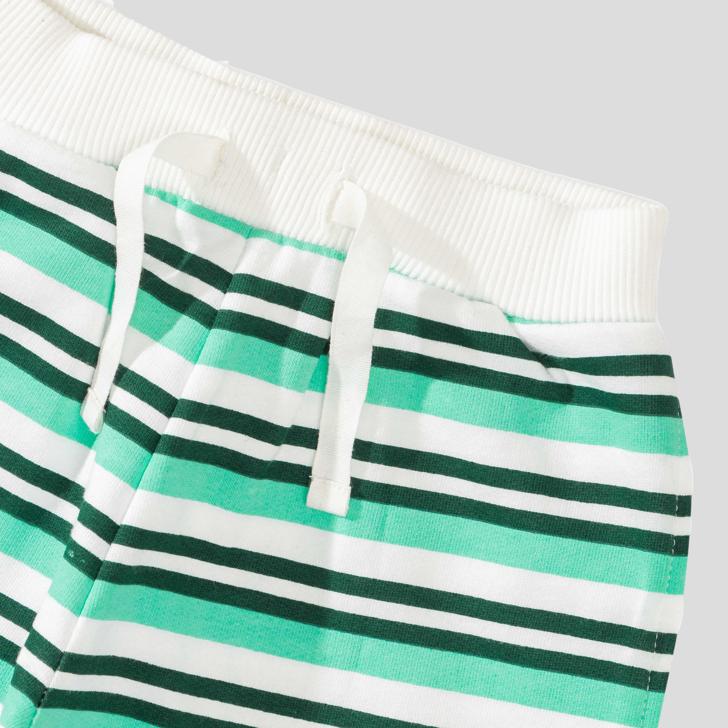 Polo Shirt with Striped Jogger Set for Boys