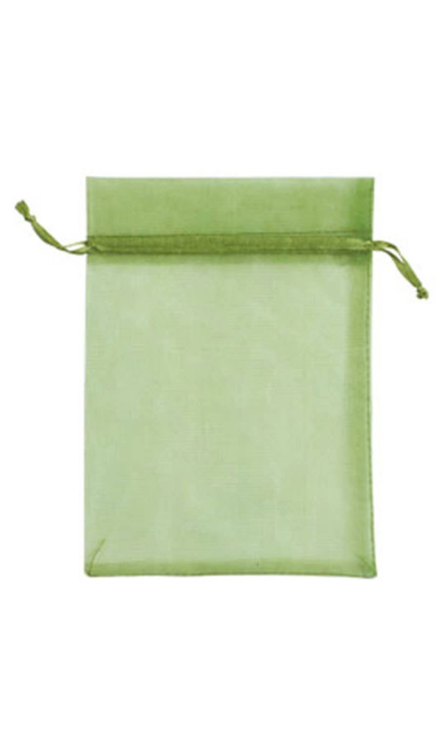 Organza Drawstring Pouch: White / Pack of 10 / 2" x 3"