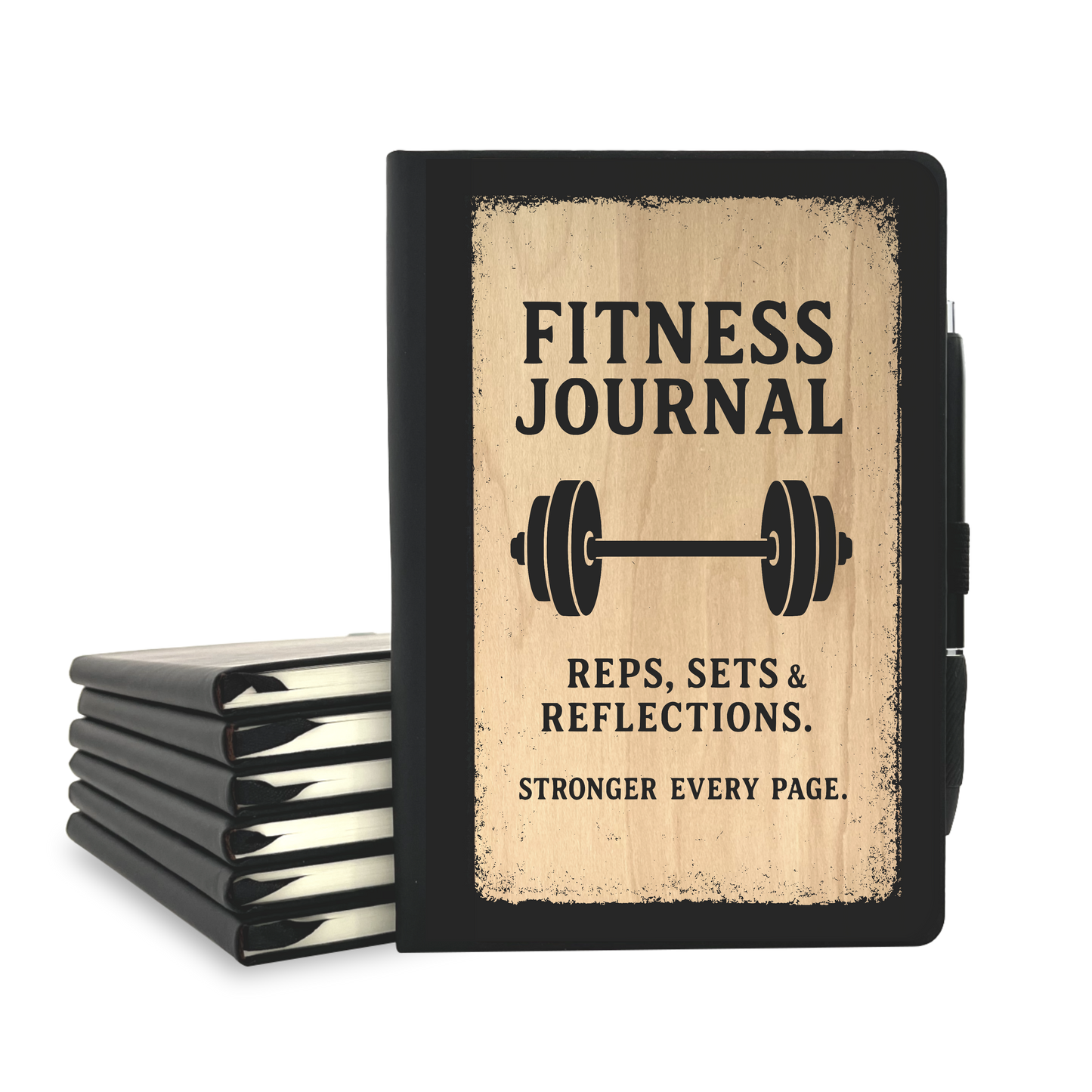 Fitness Journal - Wood Cover