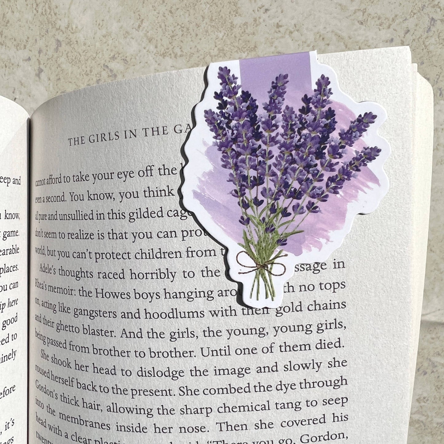 Lavender Magnetic Bookmark
