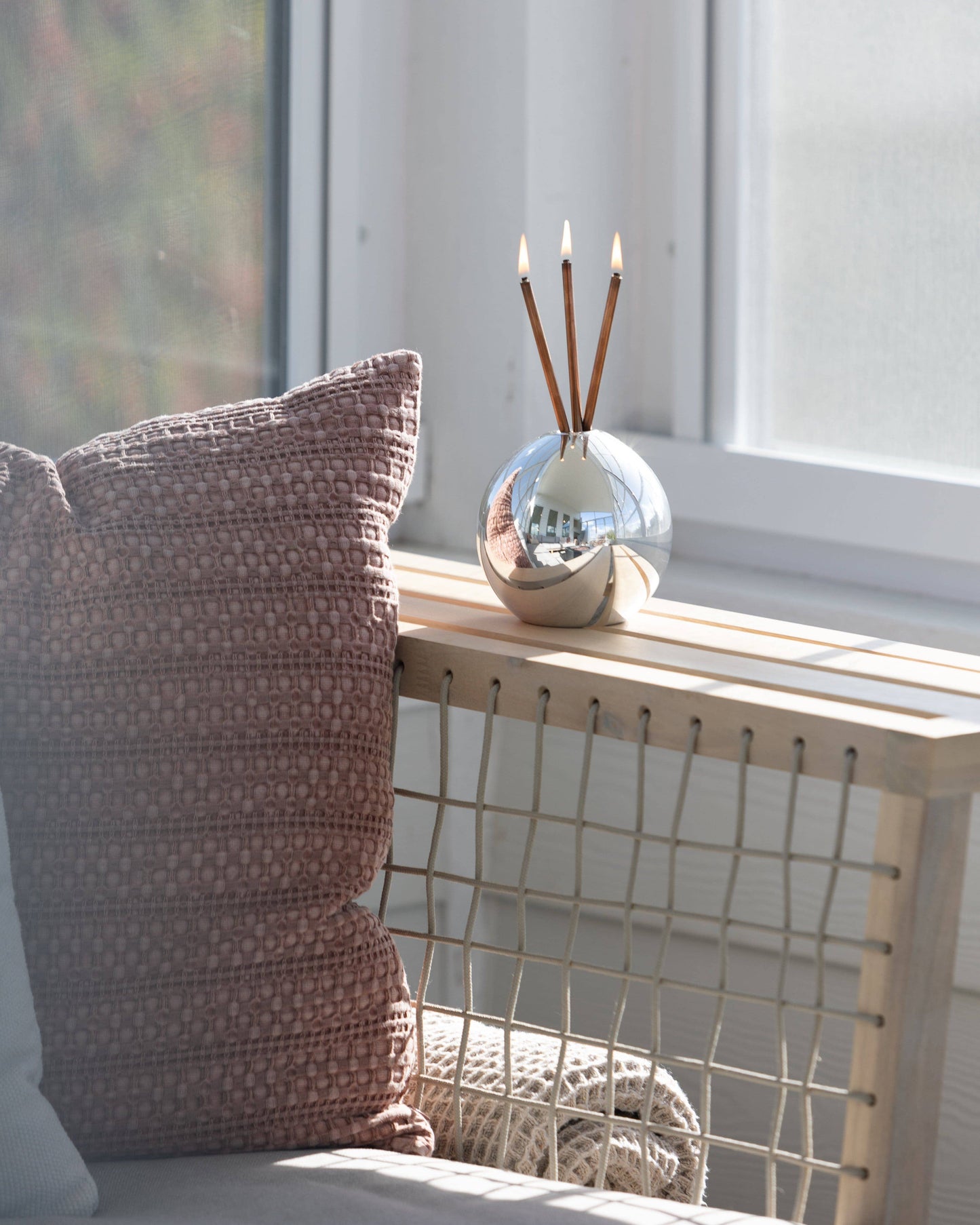 Neva Silver Metallic Vase for Everlasting Candles