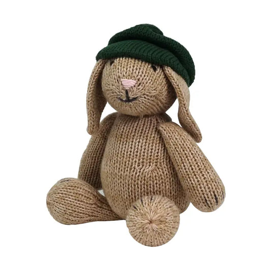 Handmade Knit Newsboy Bunny