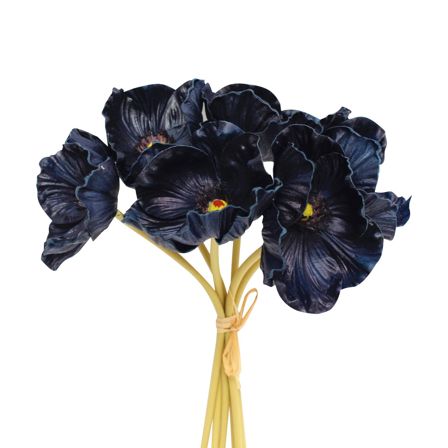 11" Real Touch Poppy-6 stems per bundle