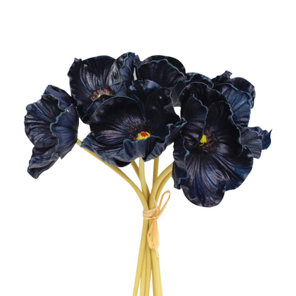 11" Real Touch Poppy-6 stems per bundle