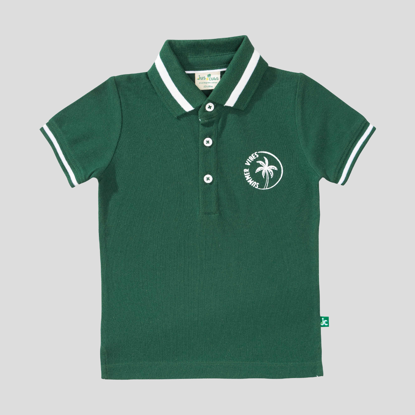 Polo Shirt with Striped Jogger Set for Boys