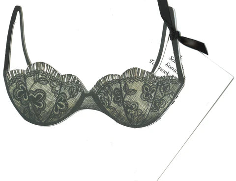 Greeting Card Black Bra
