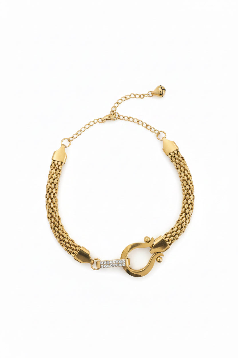 Mesh Bracelet with Horseshoe    (45)