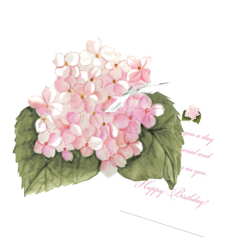 Pink Hydrangea Greeting Card