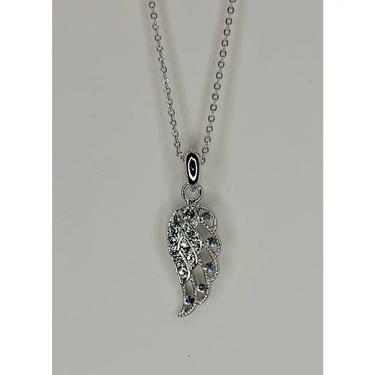Angel Wing Necklace-Silver