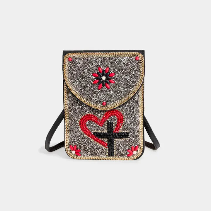 Artisan Beaded Crossbody