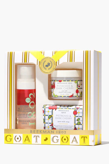 Just Desserts Pistachio & Dark Cherry Body care Gift Set
