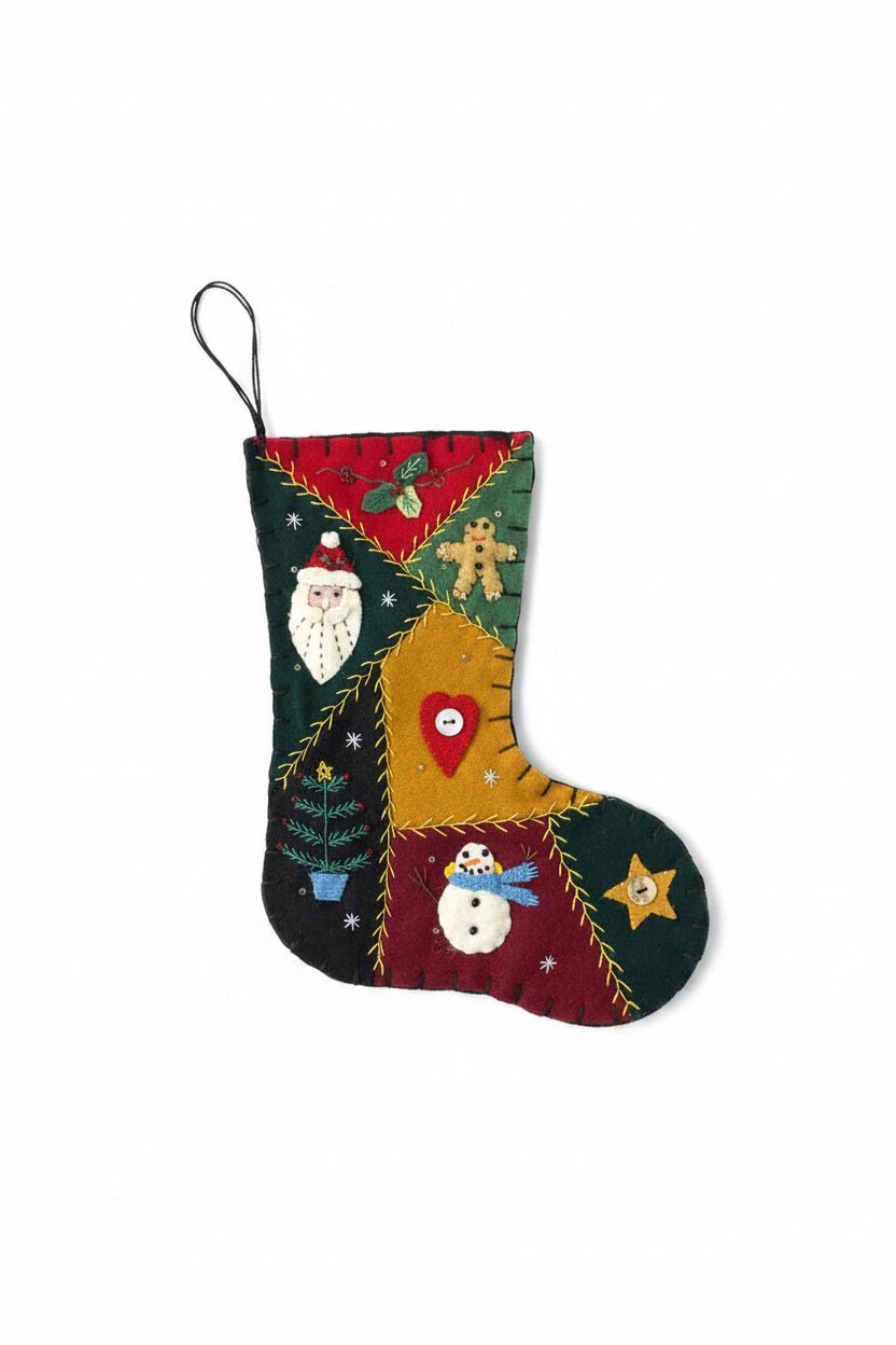 Santa and Snowman / Gingerbread Man Stocking