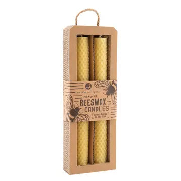 2pk Beeswax 8" Taper