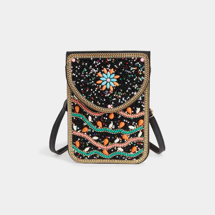 Artisan Beaded Crossbody