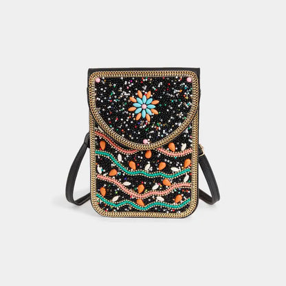 Artisan Beaded Crossbody