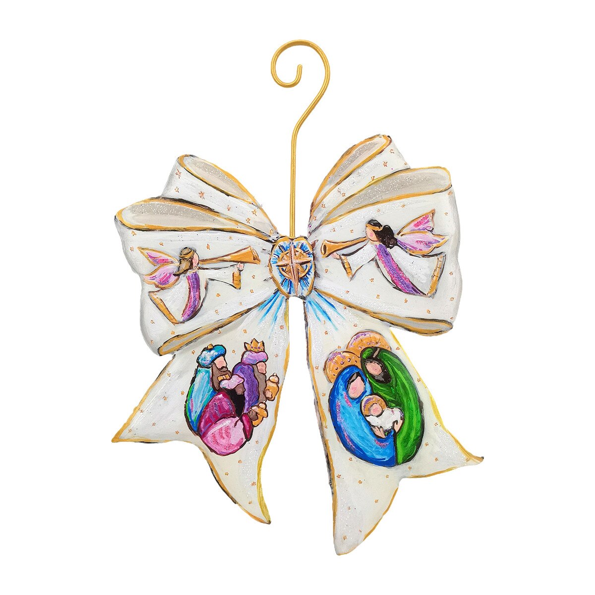 Glory Bow Holy Family Ornament