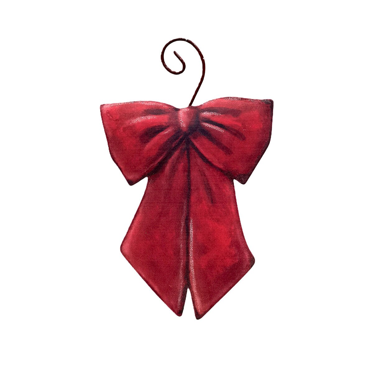 Burgundy Velvet Bow Ornament