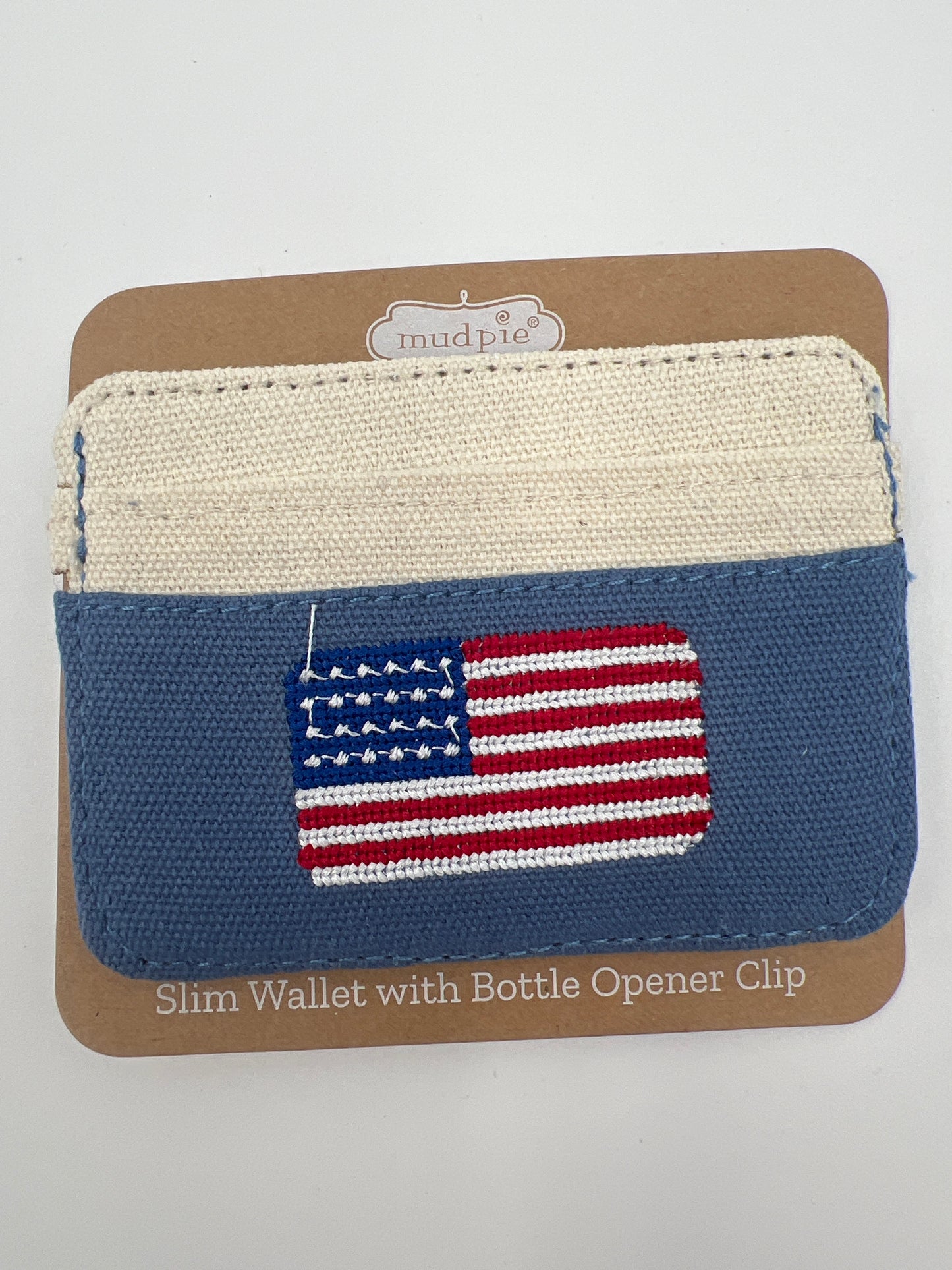 Embroidered Slim Wallet