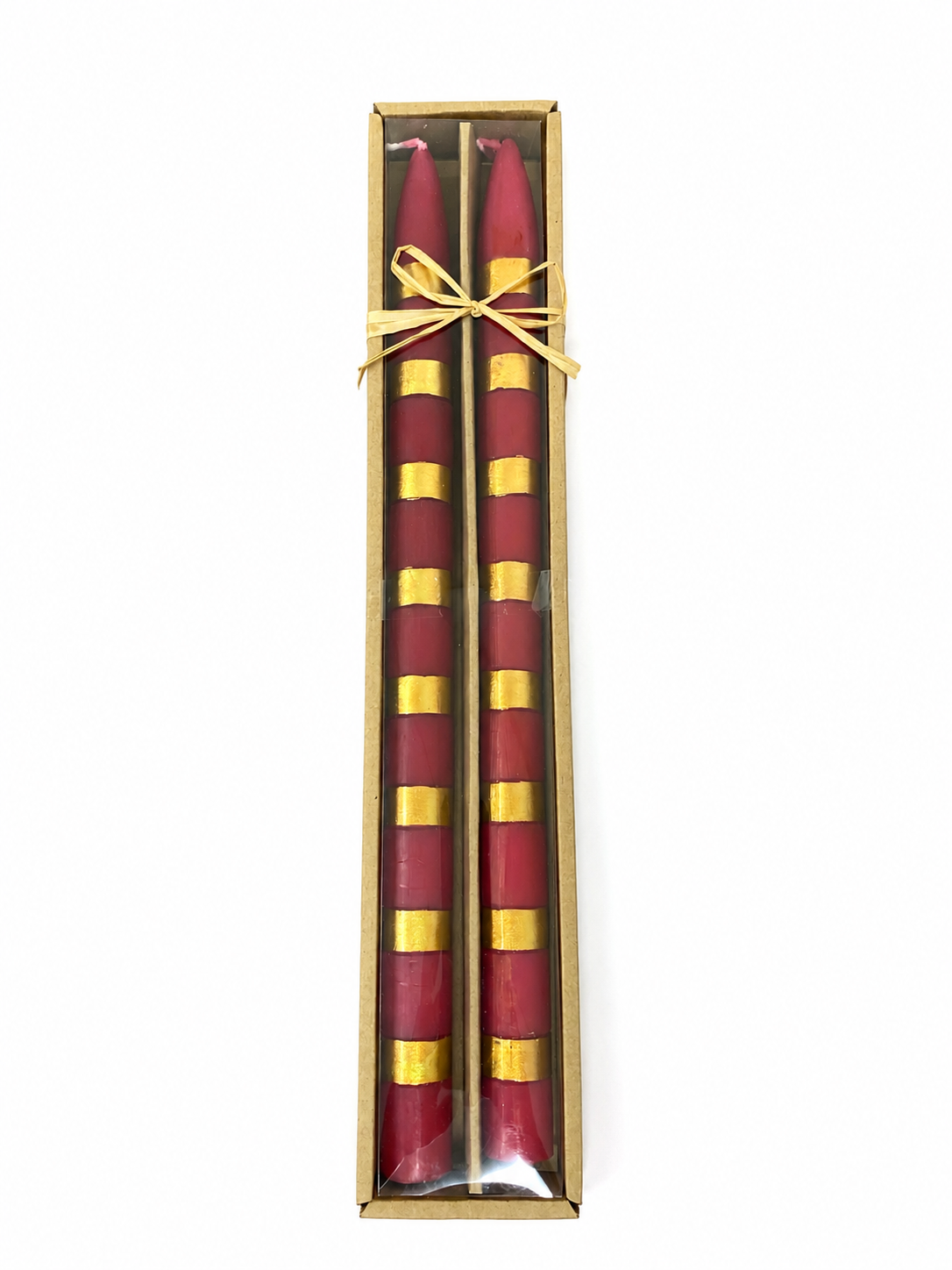 Red & Gold Stripes Taper
