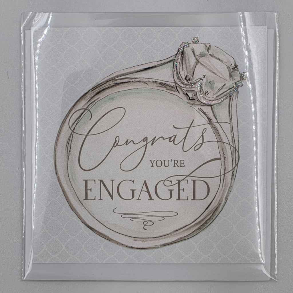 Congrats You're Engaged Greeting Card