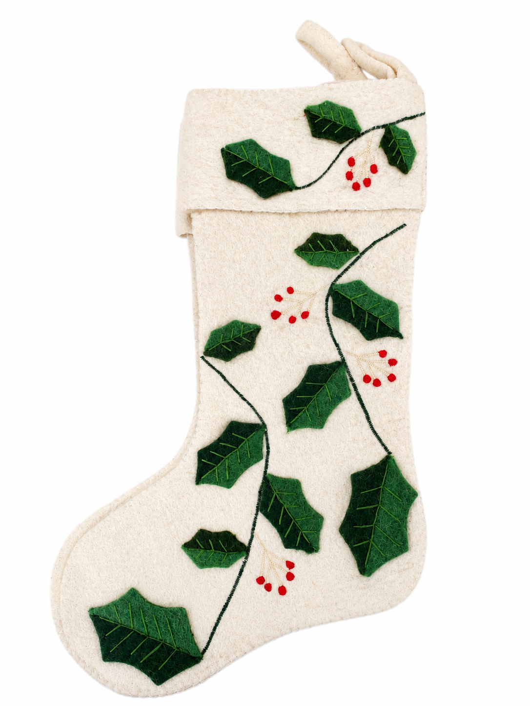Holly and Berry Stocking