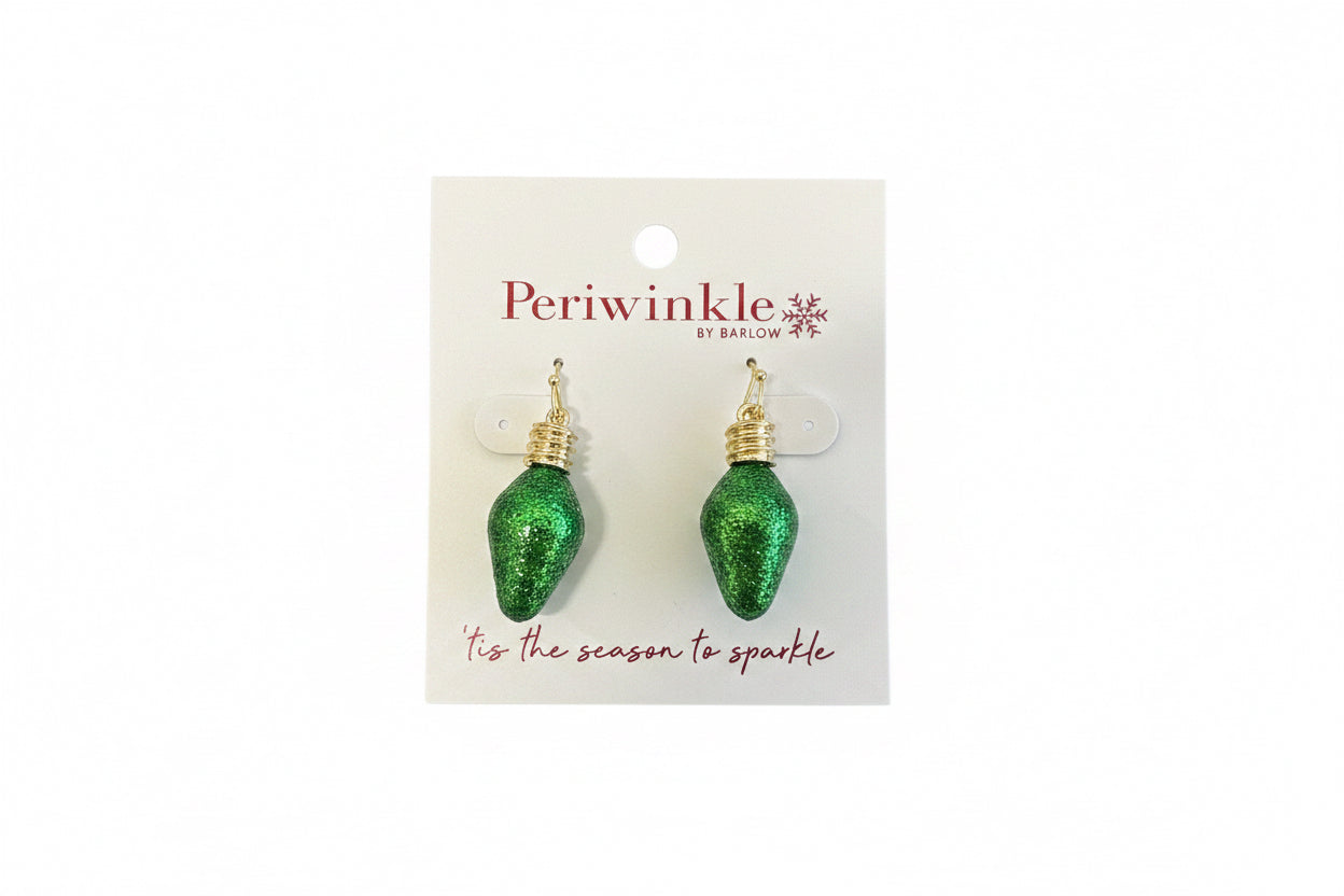 Christmas Light Bulb Earrings-Assorted Colors