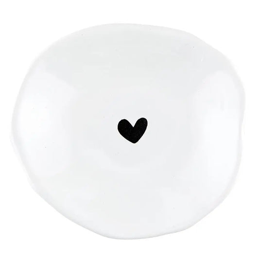 Ceramic Dip Plate-Heart