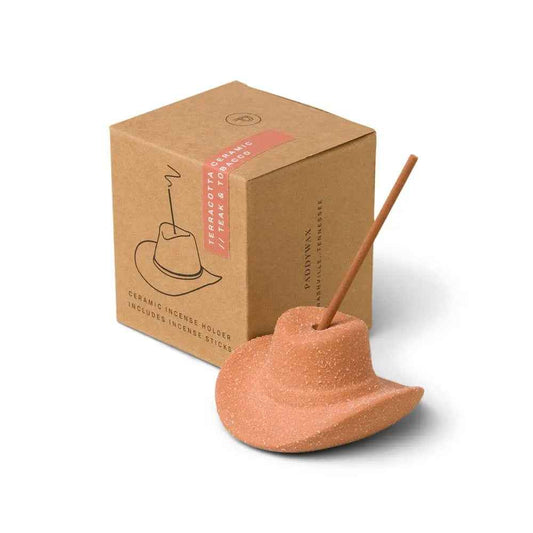 Teak & Tobacco Cowboy Hat Incense Holder