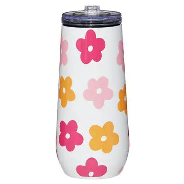 Champagne Tumbler-Flowers