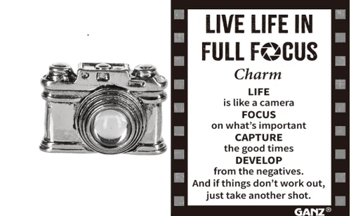 Live Life in Full Focus Charm